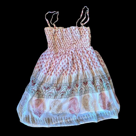 Yessica By C&A Bohemian Geometric Lined Flowy Babybdoll Tunic S - Picture 1 of 7